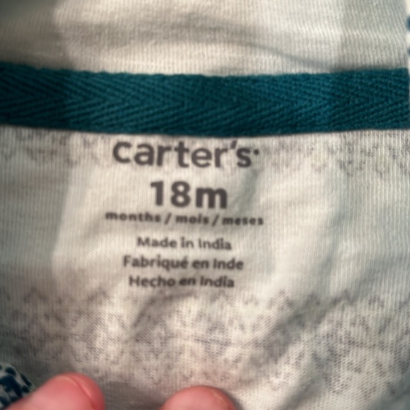 Carter's Baby Boys Sleeveless Stripe Hooded Romper/NWT/18m - Picture 7 of 11